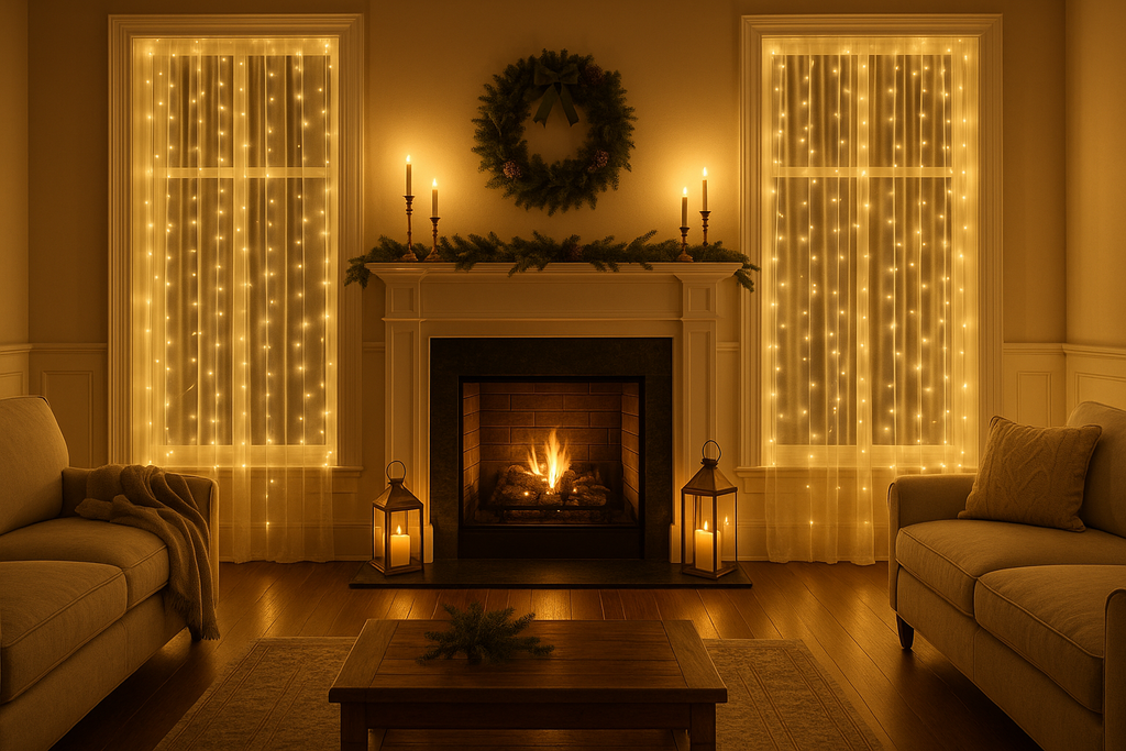 Nantucket Glow Curtain Light Garland – Warm White