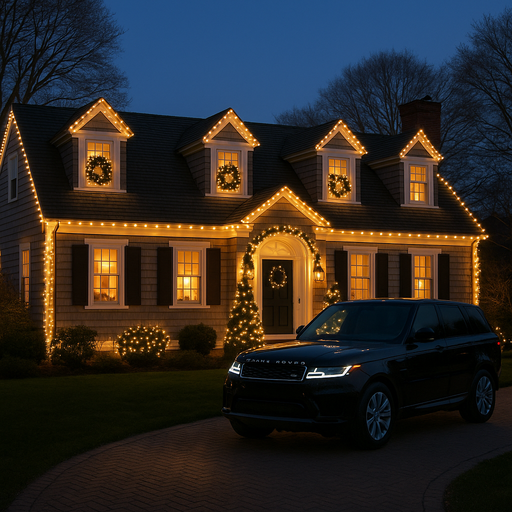 Cape Cod Seaside Christmas String Lights – Solar, Waterproof, Multi-Color Holiday Modes